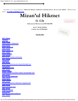 Mizan’ul Hikmet 11 - Muhammed Muhammedi Reyşehri.epub